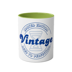 Vintage Limited Edition Two-Tone Coffee Mug - Aged to Perfection