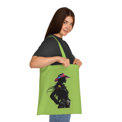Cowgirl Spirit Cotton Tote Bag | Fun, Stylish, Eco-Friendly Bag for Farmers Markets, Beach Days, Shopping, Gifts