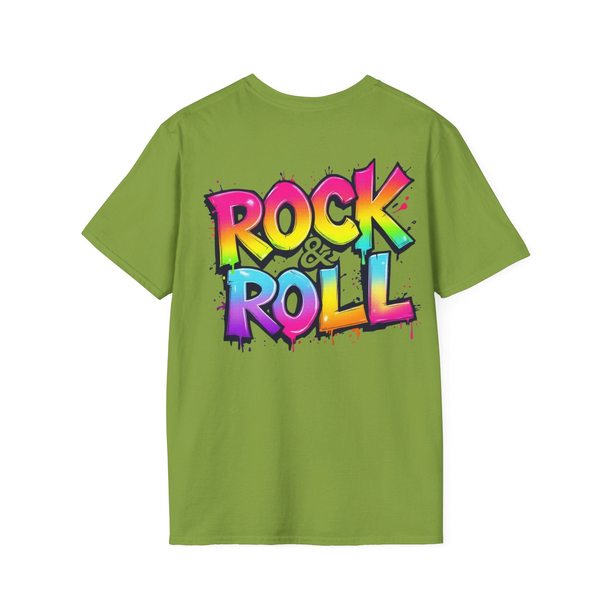 Colorful Rock & Roll Unisex T-Shirt, Vintage Music Tee, Festival Shirt, Gift for Music Lovers, Concert Apparel