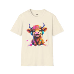 Cute Cow Graphic T-Shirt, Fun Animal Tee, Unisex Casual Wear, Gift for Cow Lovers, Trendy Summer Shirt