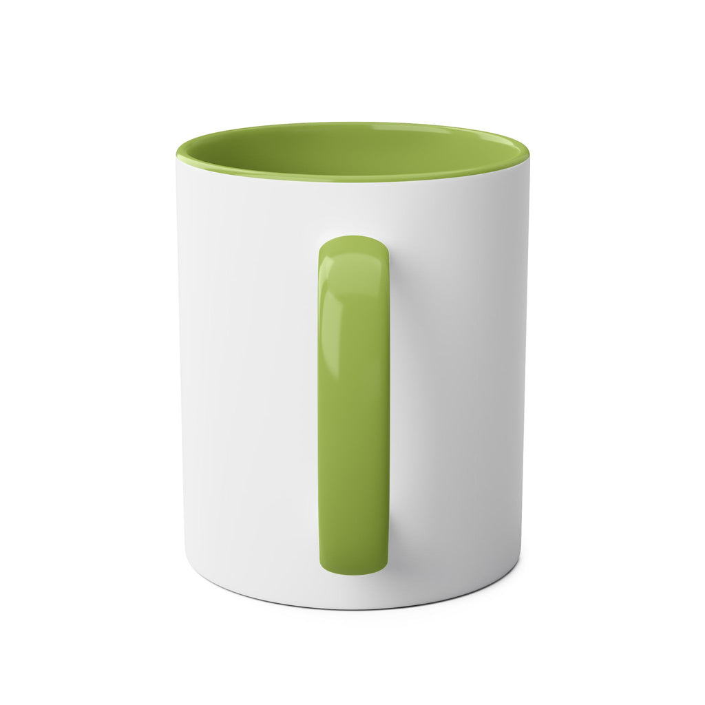 Glamorous Two-Tone Coffee Mug - 'DEAL' Design, 11oz - Perfect for Coffee Lovers and Gift Giving!