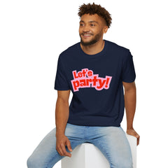 Let's Party! Unisex Softstyle T-Shirt - Fun Casual Wear for Celebrations, Birthdays, Festivals, Everyday Comfort