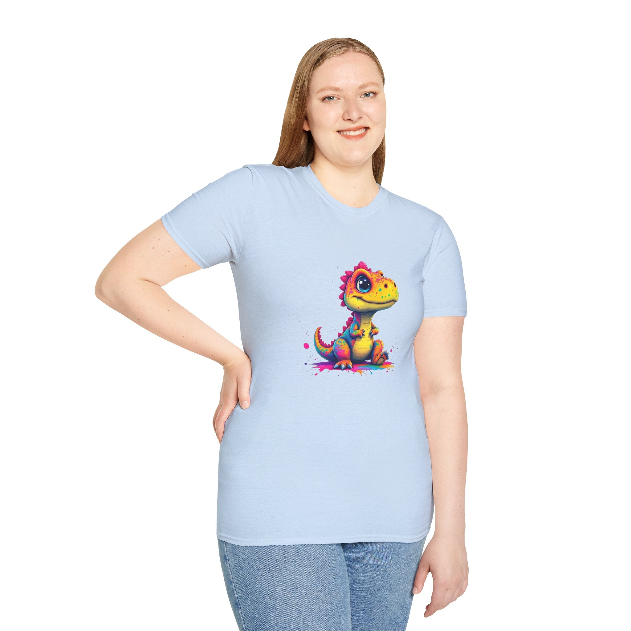 Cute Dinosaur T-Shirt, Fun Graphic Tee, Kids Birthday Gift, Dino Lover Apparel, Unisex Casual Wear