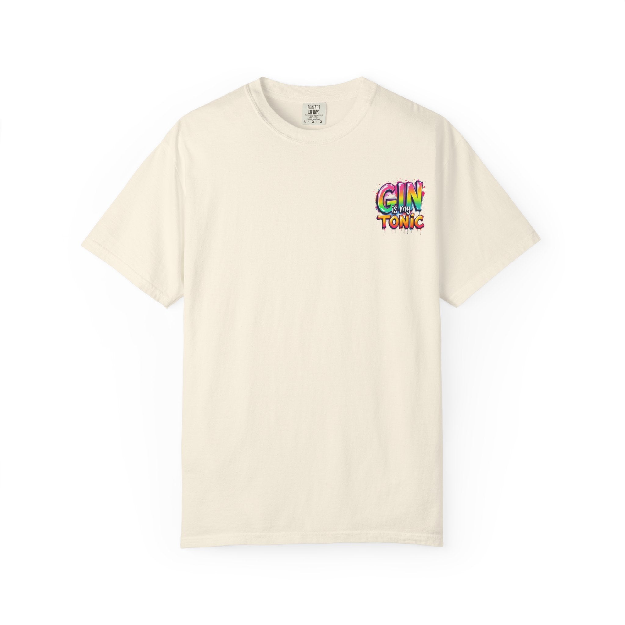 Gin is my Tonic Graphic T-Shirt, Unisex Vintage Tee, Perfect for Festivals, Beach Days, and Casual Wear, Gift for Sun Lovers