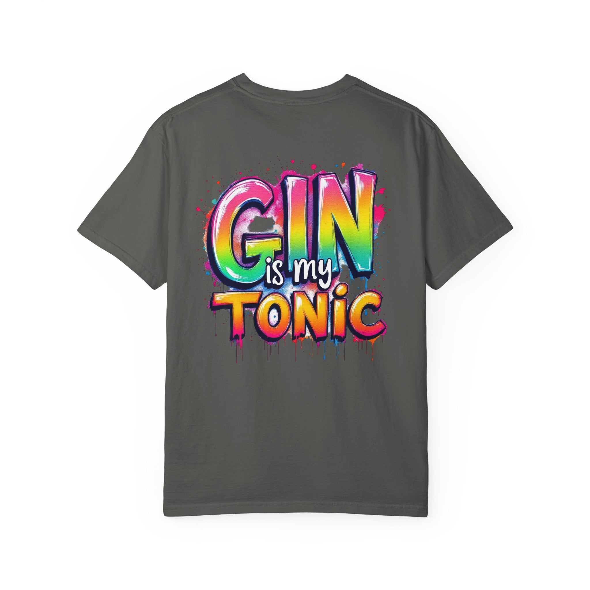 Gin is my Tonic Graphic T-Shirt, Unisex Vintage Tee, Perfect for Festivals, Beach Days, and Casual Wear, Gift for Sun Lovers