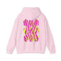 Vibrant Heart Print Hoodie - Funky Sweatshirt for Cozy Days, Perfect for Gifts, Casual Wear, Festivals, and Everyday Comfort