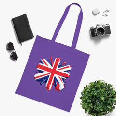 Union Jack Cotton Tote Bag, British Flag Tote, Eco-Friendly Shopping Bag, Travel and Everyday Use Bag, Gift for Patriots