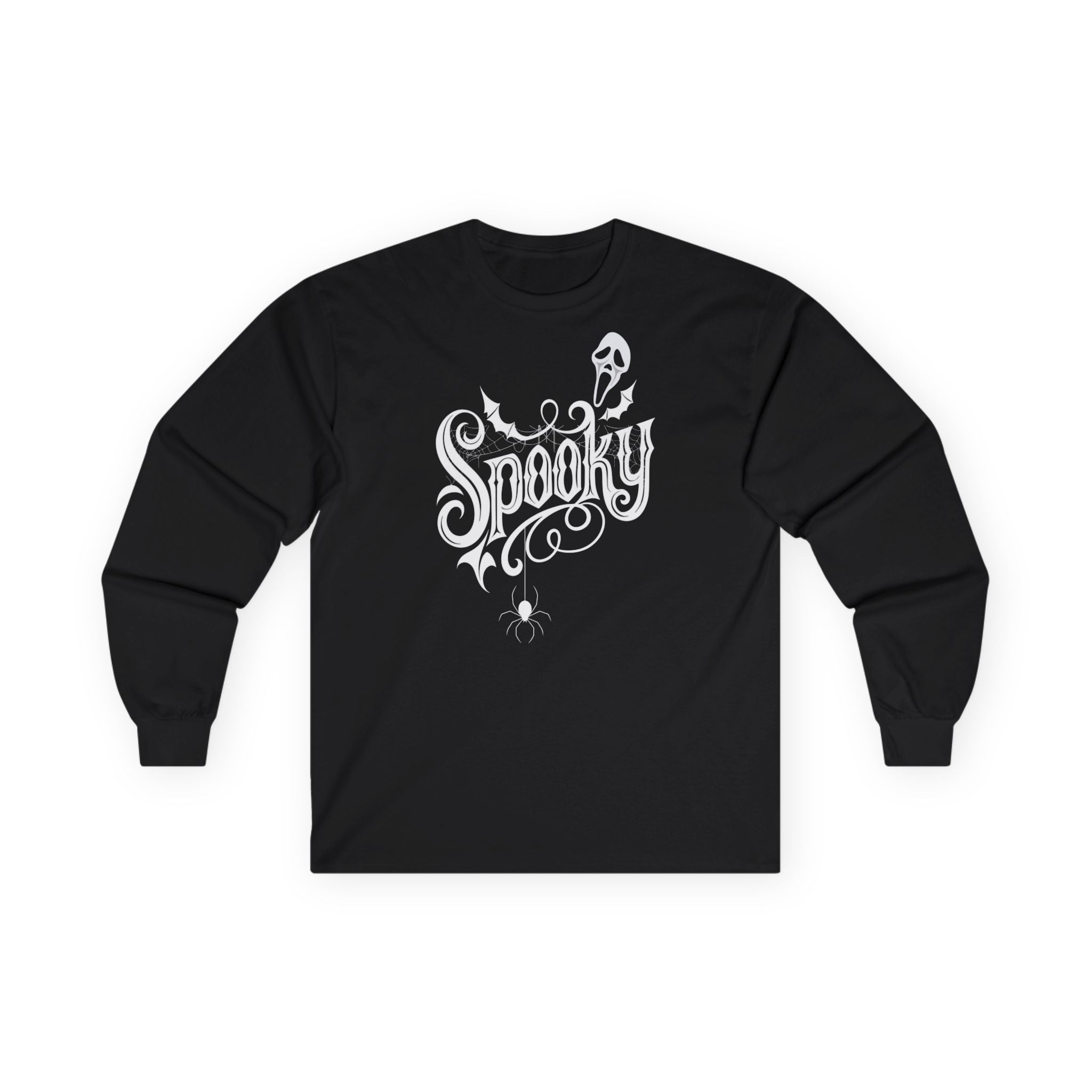 Spooky Long Sleeve Tee, Halloween Shirt, Fall Fashion, Unisex Shirt, Ghostly Apparel, Casual Wear