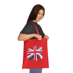 Union Jack Cotton Tote Bag, British Flag Tote, Eco-Friendly Shopping Bag, Travel and Everyday Use Bag, Gift for Patriots