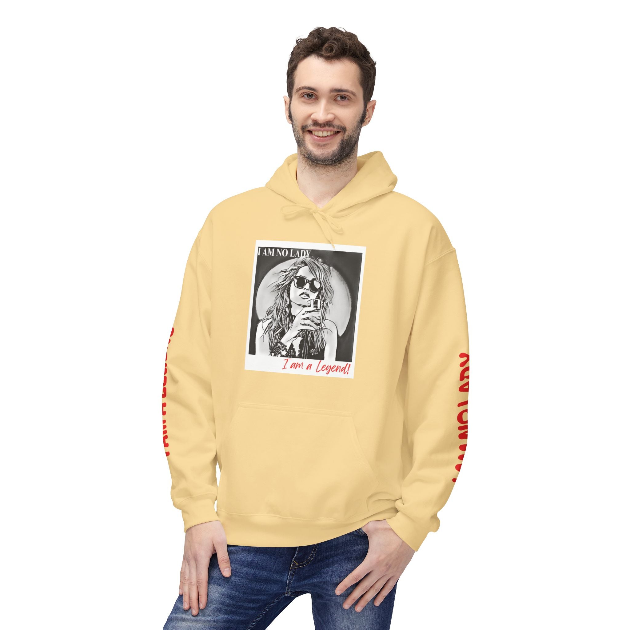 Legendary Spirit Hoodie - Unisex Fleece Sweatshirt, Motivational Gift, Trendy Streetwear, Perfect for Casual Days, Unique Statement Piece