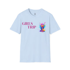 Girls Trip Unisex T-Shirt, Softstyle Tee for Friends, Vacation Apparel, Travel Gear, Girls Night Out, Fun Gifts