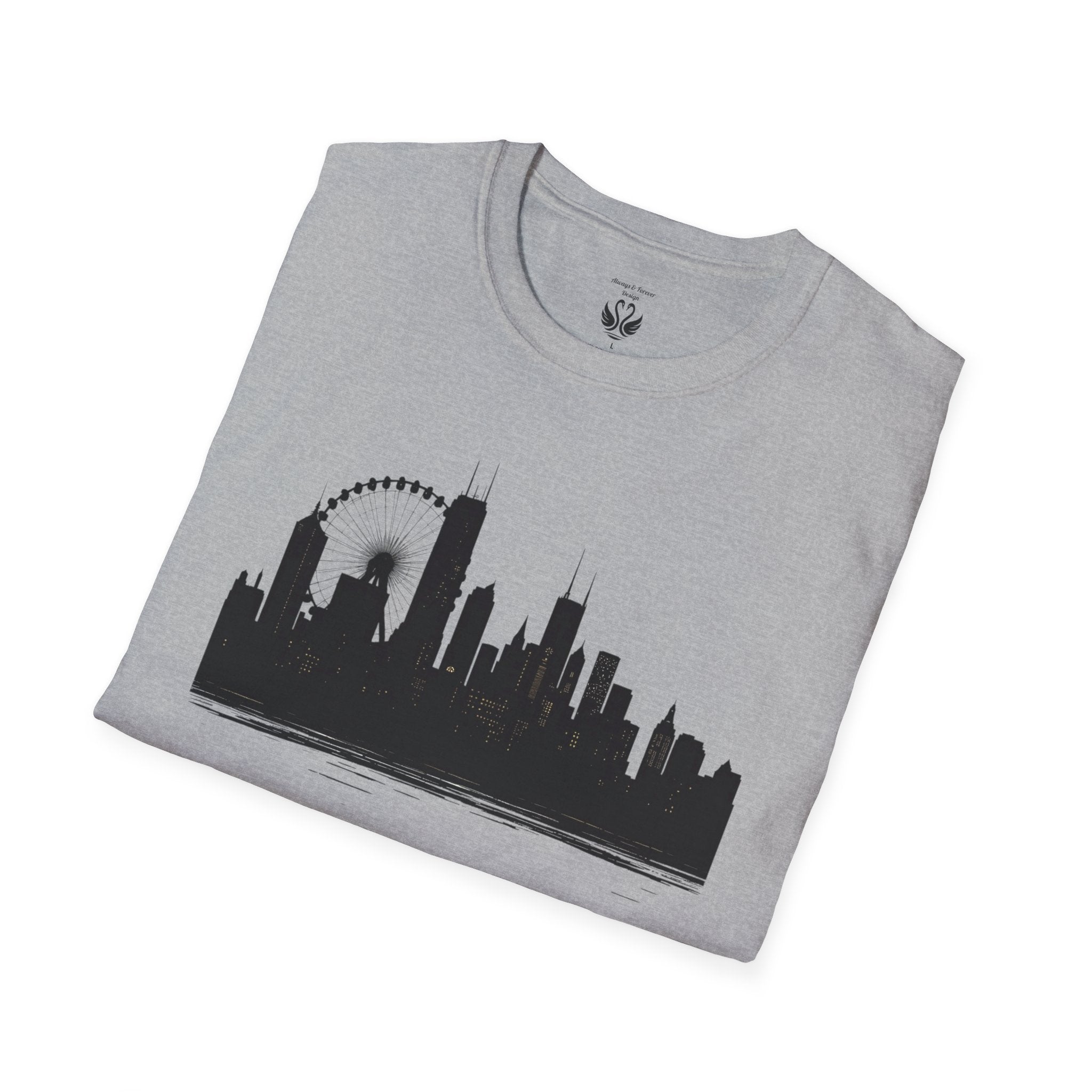Skyline Unisex T-Shirt | City Lover Tee, Urban Art Shirt, Gift for Travelers, Vibrant Summer Apparel, Graphic T-Shirt