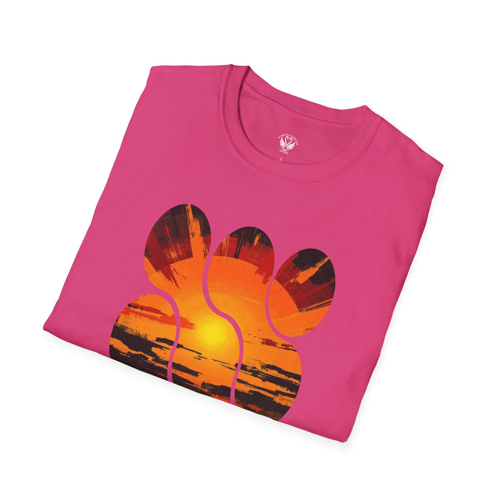 Sunset Inspired Unisex T-Shirt, Colorful Graphic Tee, Retro Summer Apparel, Gift for Friends, Casual Weekend Wear