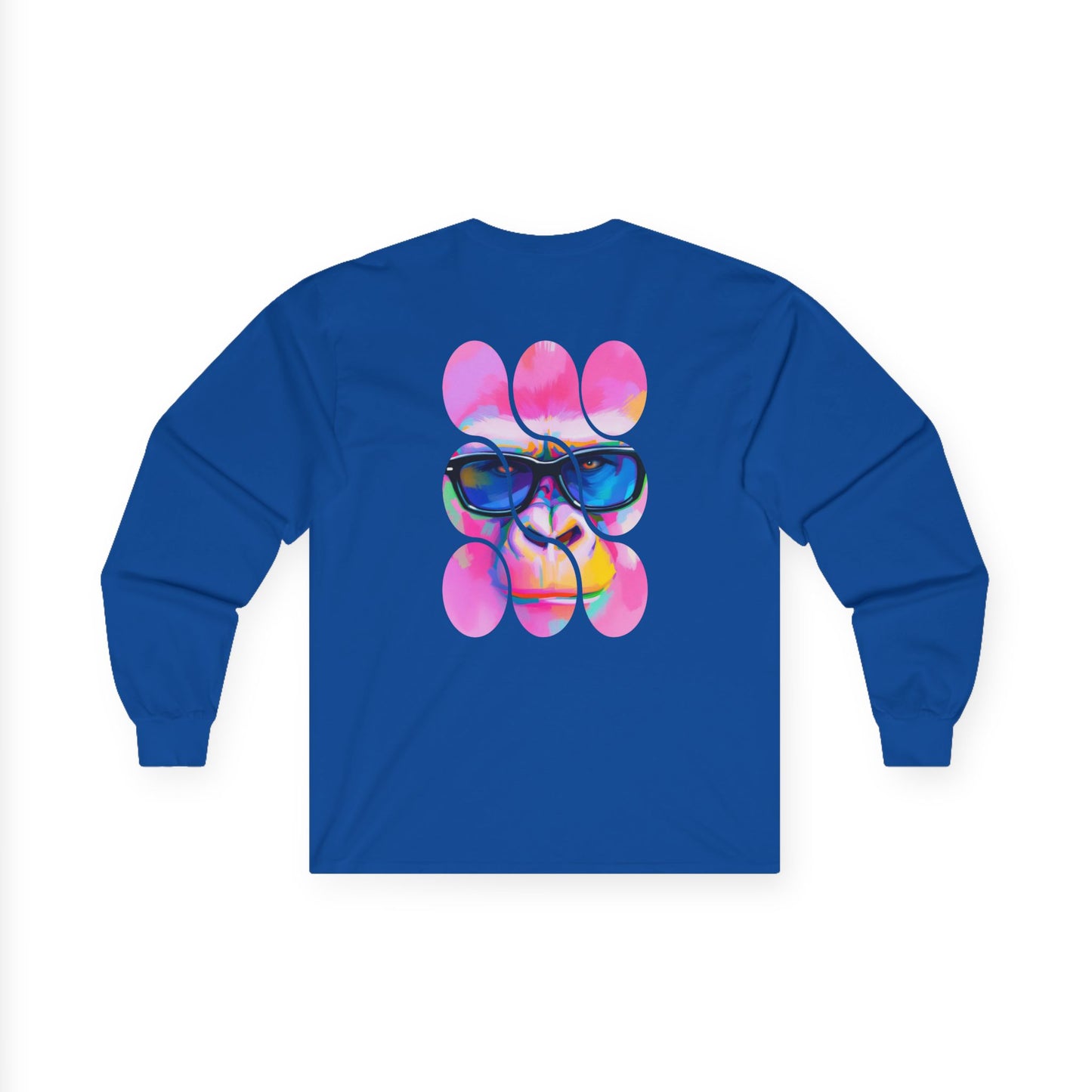 Vibrant Art-Inspired Long Sleeve Tee, Colorful T-Shirt for Artists, Gift for Birthdays, Casual Wear, Festival Outfit, Unique Graphic Tee