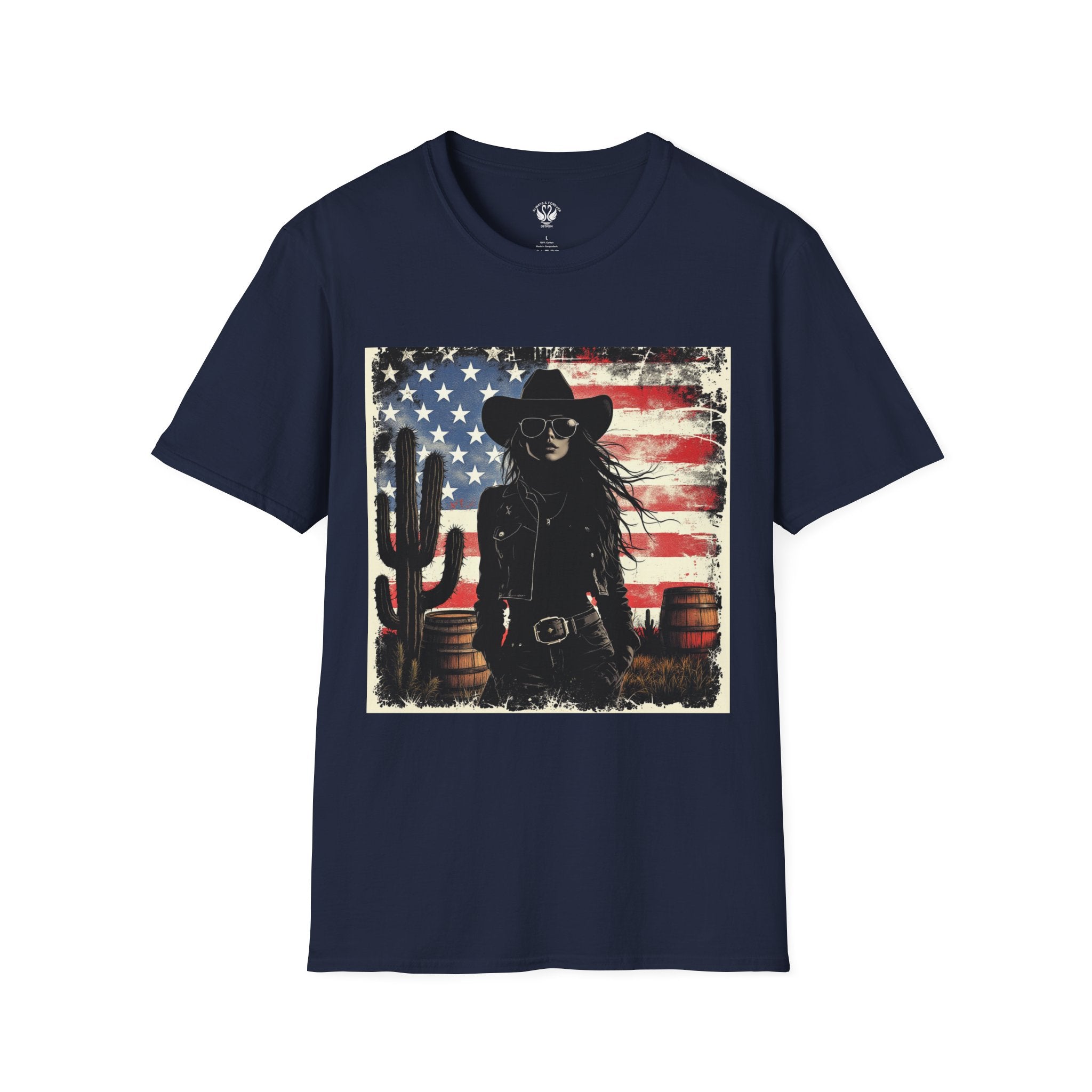 Stylish Western Graphic Tee, Cowboy T-Shirt, Americana Apparel, Unisex Casual Shirt, Summer Wardrobe Essential, Gift For Western Lovers