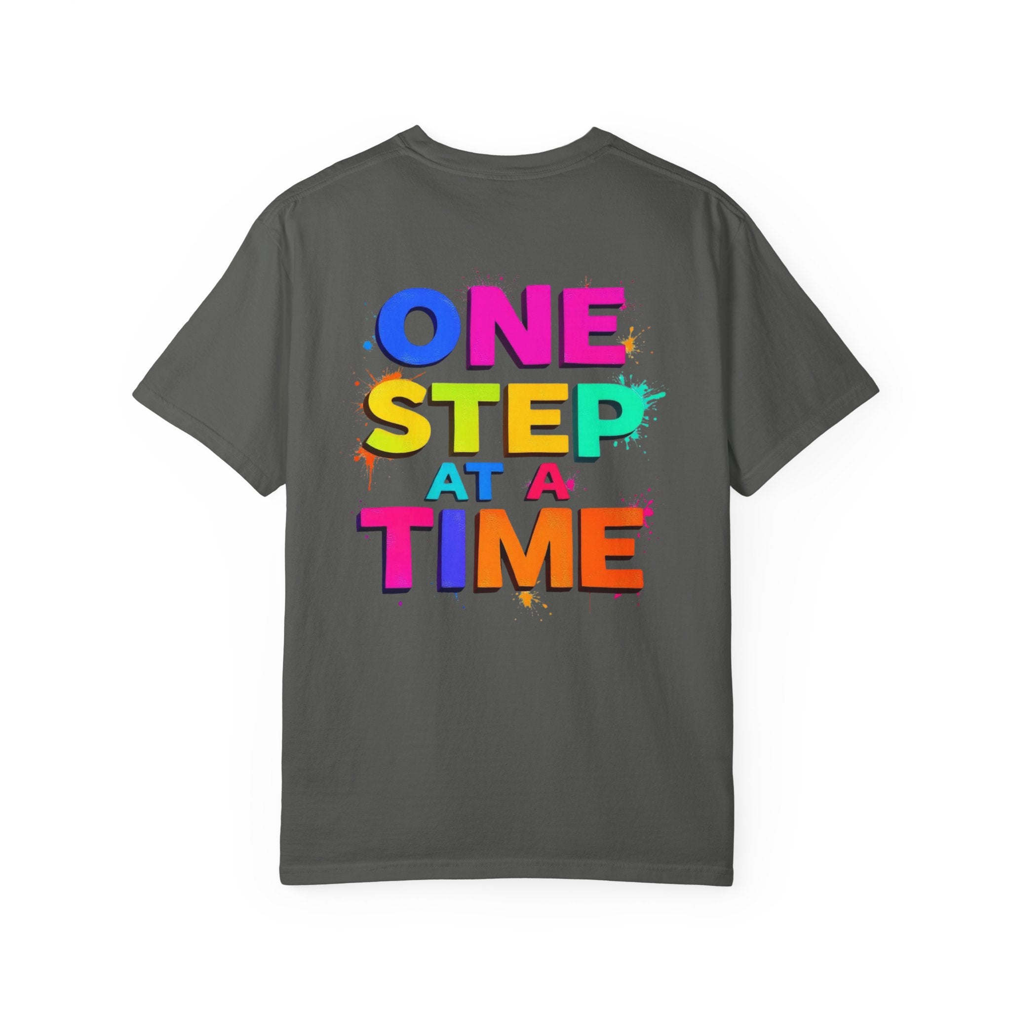 One Step at a Time Graphic T-Shirt, Unisex Vintage Tee, Perfect for Festivals, Beach Days, and Casual Wear, Gift for Sun Lovers