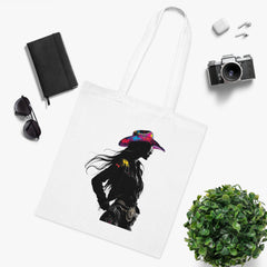 Cowgirl Spirit Cotton Tote Bag | Fun, Stylish, Eco-Friendly Bag for Farmers Markets, Beach Days, Shopping, Gifts