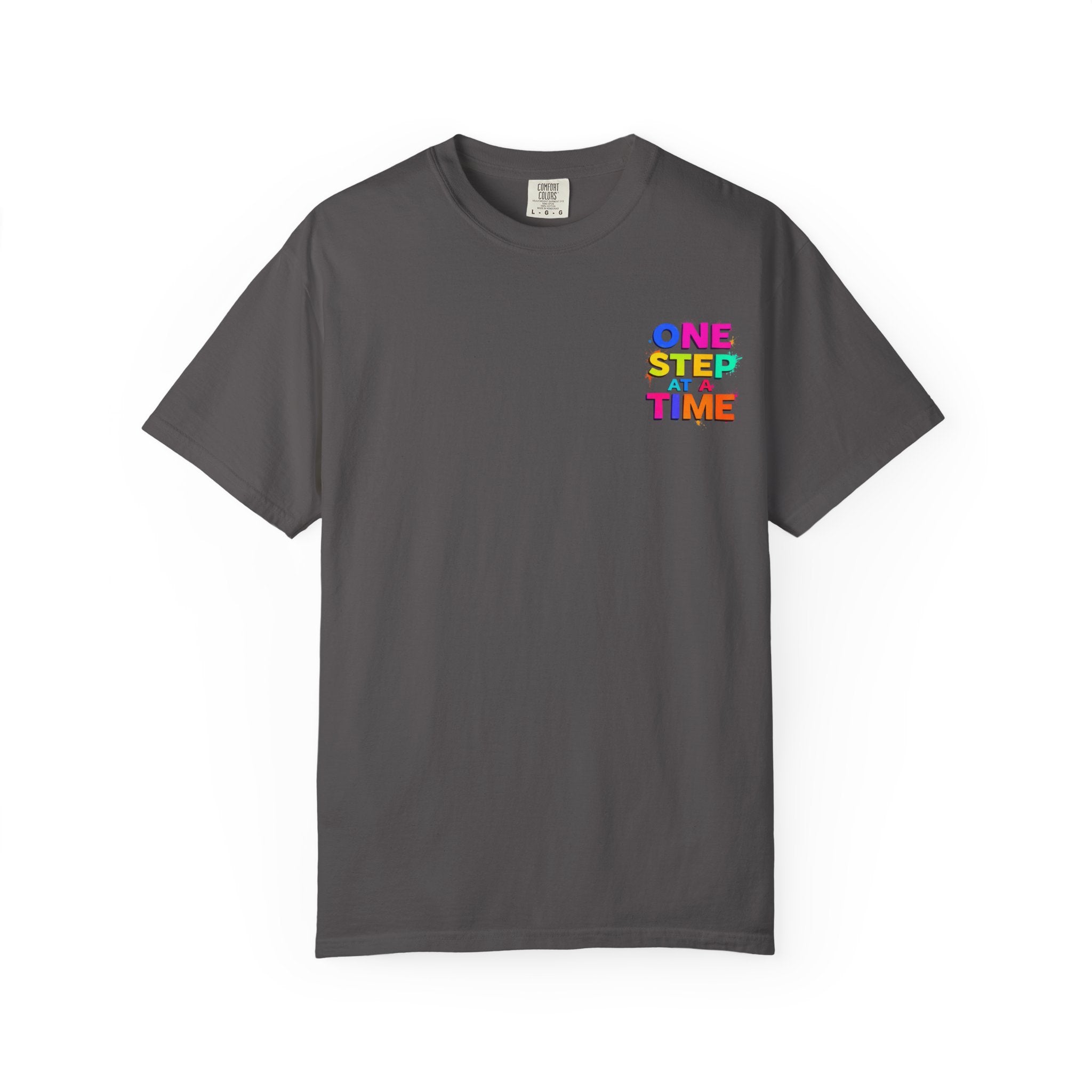 One Step at a Time Graphic T-Shirt, Unisex Vintage Tee, Perfect for Festivals, Beach Days, and Casual Wear, Gift for Sun Lovers