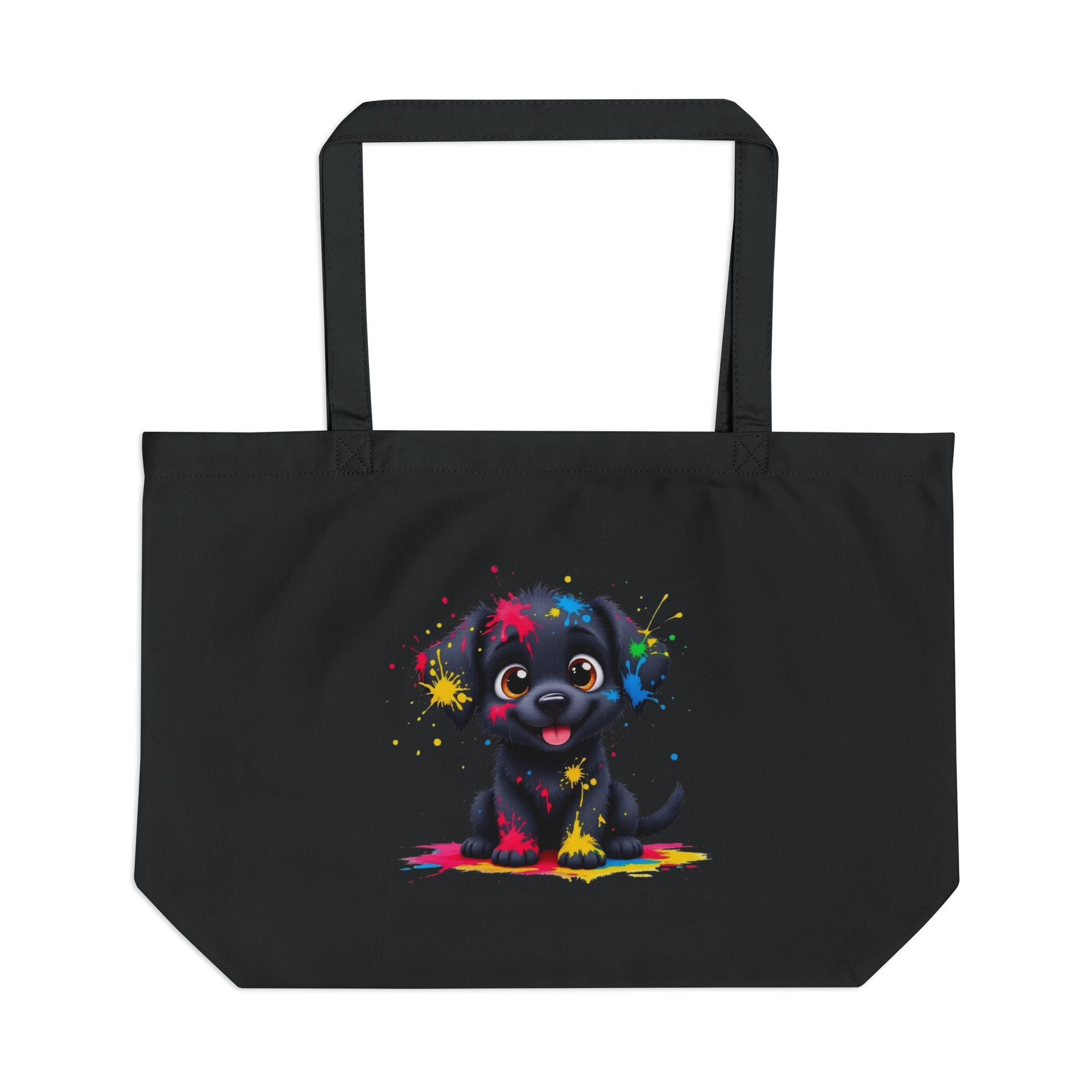 Colorful Dog Eco Tote Bag - Perfect for Pet Lovers, Grocery Shopping, Beach Days, Eco-Friendly Gift, Everyday Use
