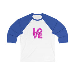 Unisex Baseball Tee with Love Design - Casual Top, Gift for Couples, Valentine’s Day, Cute T-Shirt, Everyday Wear