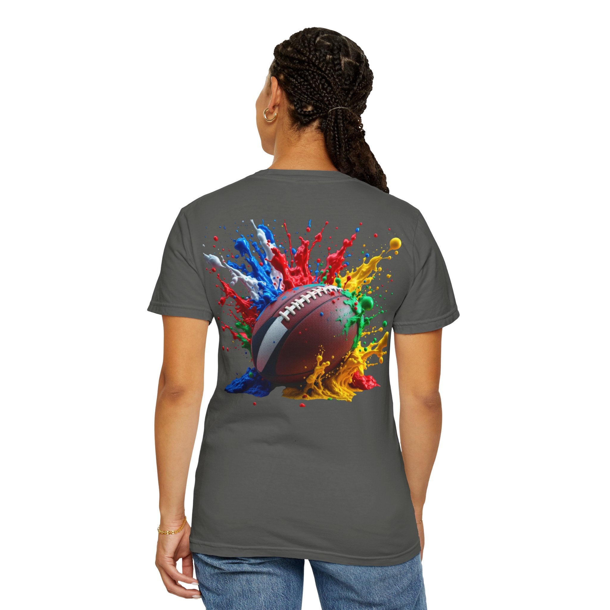 Rugby Ball Graphic T-Shirt, Unisex Vintage Tee, Perfect for Festivals, Beach Days, and Casual Wear, Gift for Sun Lovers