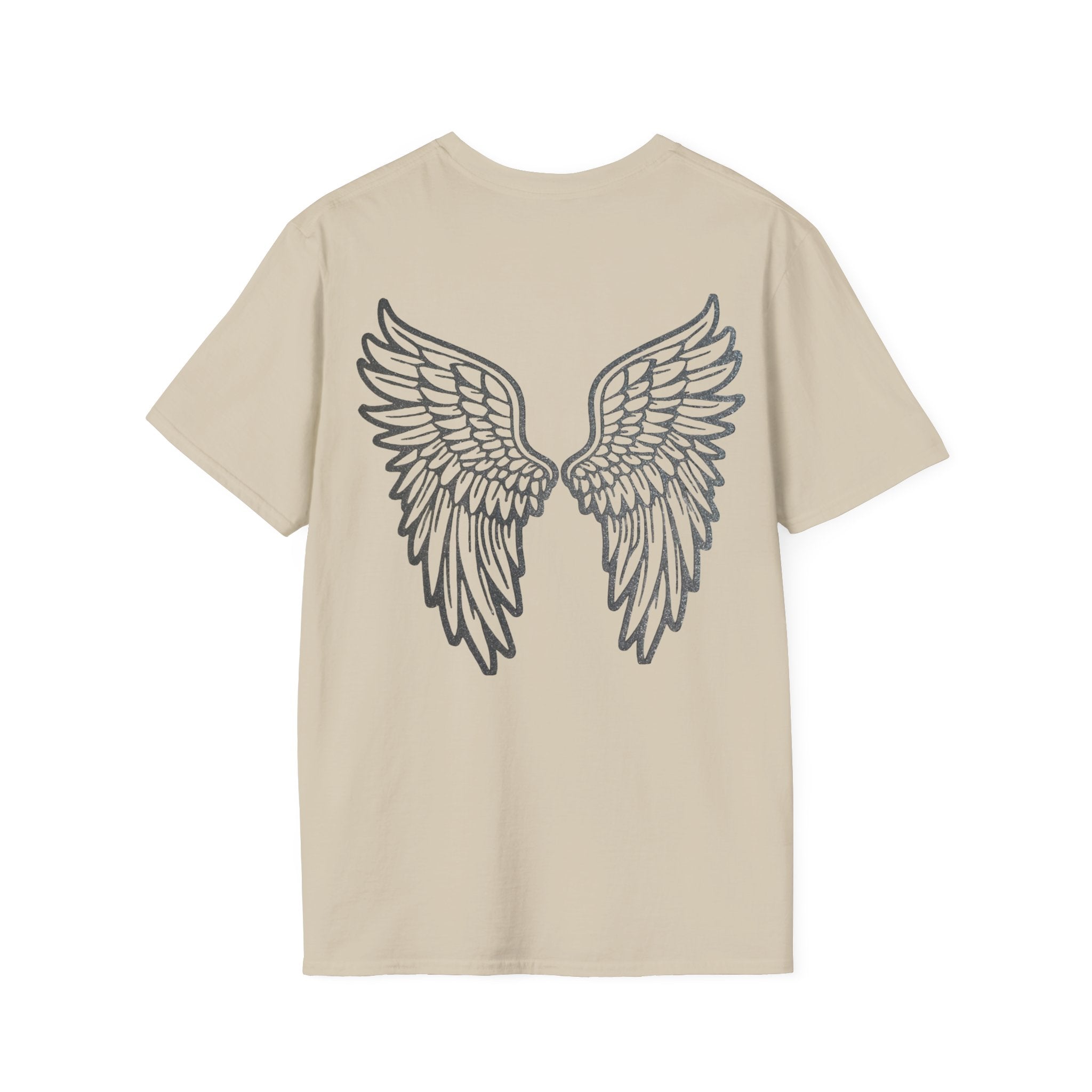 Angel Wings Unisex T-Shirt, Softstyle Tee, Cute Gift, Casual Wear, Inspirational Shirt, Everyday Comfort