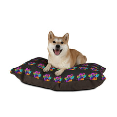 Colorful Paw Print Pet Bed - Cozy and Stylish Dog Bed for Pet Lovers