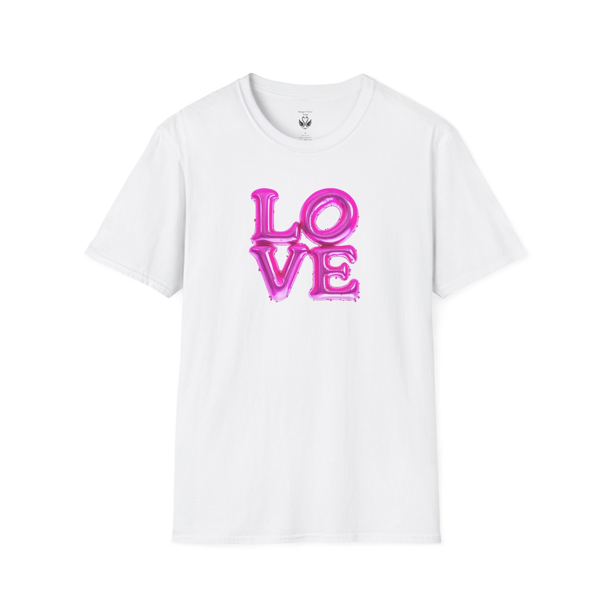 Love Balloon Graphic Unisex T-Shirt, Cute Couples Apparel, Valentine's Day Gift, Casual Wear, Trendy Gift Idea, Statement Tee