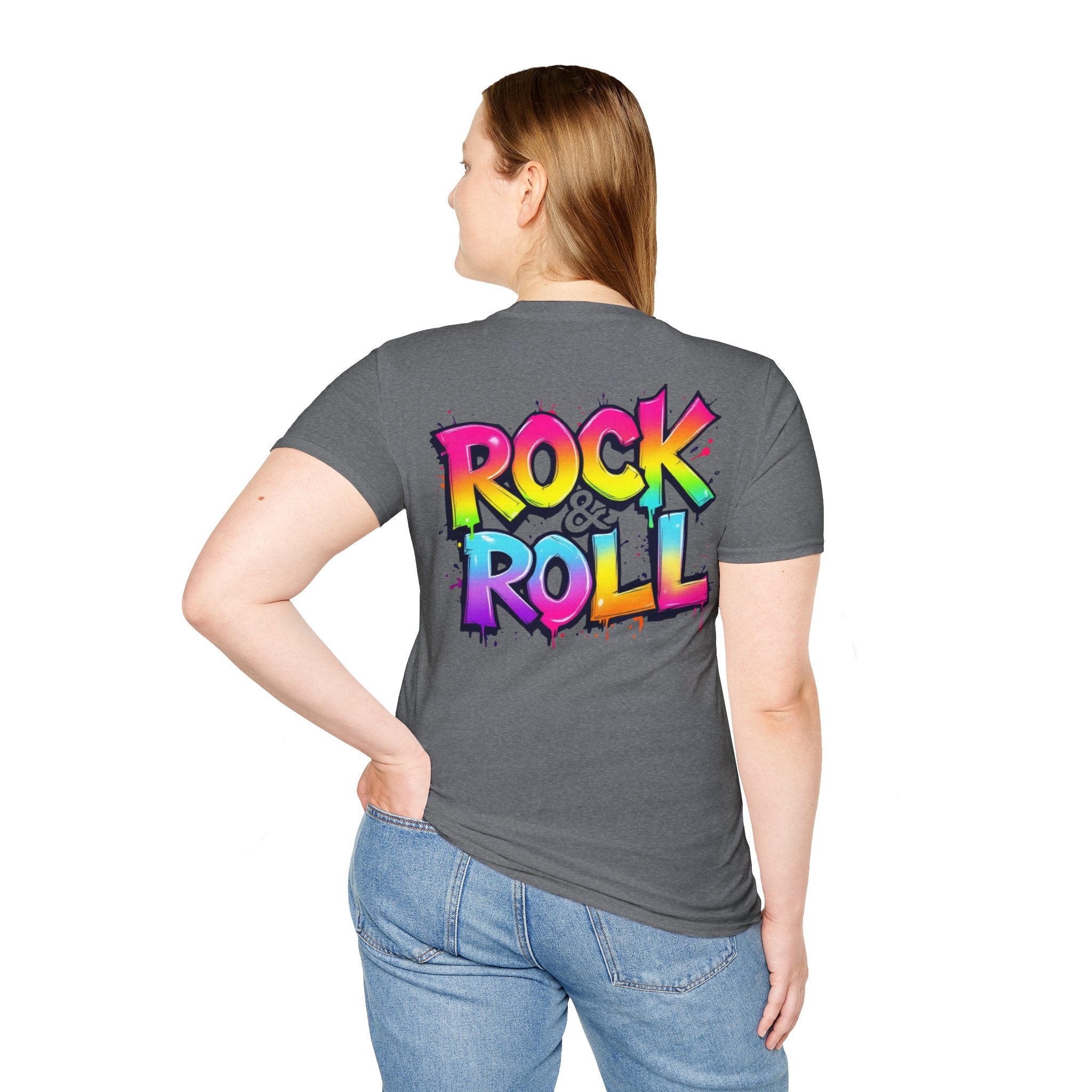 Colorful Rock & Roll Unisex T-Shirt, Vintage Music Tee, Festival Shirt, Gift for Music Lovers, Concert Apparel