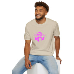 Rockin' Monkey Unisex Softstyle T-Shirt | Fun Graphic Tee | Great Gift for Music Lovers | Perfect for Parties & Casual Wear