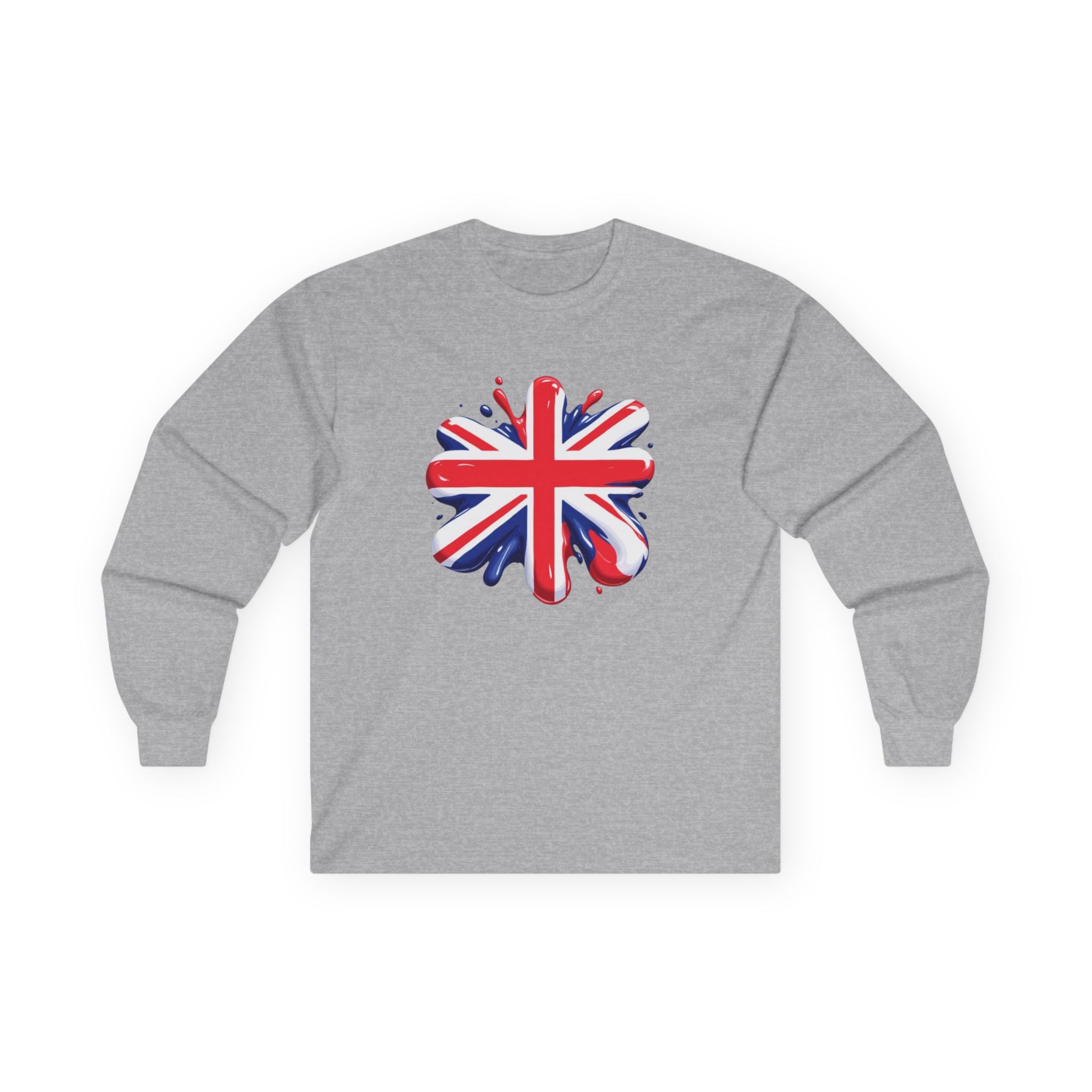 British Flag Long Sleeve Tee - Unisex Ultra Cotton, Perfect for Celebrations and Everyday Style