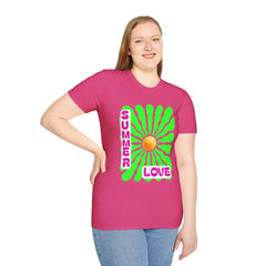 Retro Summer Love T-Shirt | Unisex, Colorful Graphic Tee, Perfect for Festivals, Beach Days, and Summer Celebrations