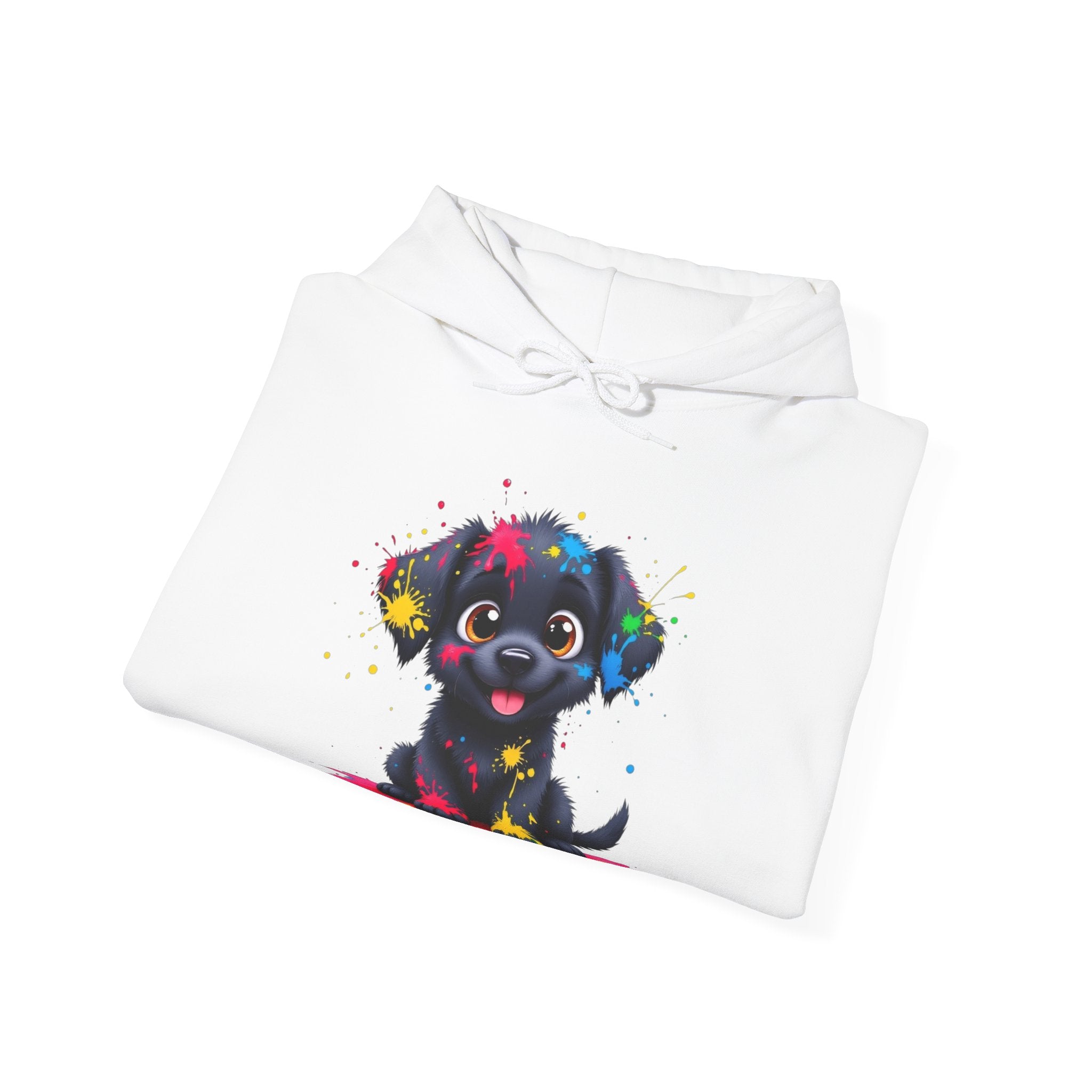 Colorful Puppy Sweatshirt - Cozy Pet Lover Hoodie, Gift for Dog Owners, Birthday Present, Dog-Themed Apparel, Animal Lover Fashion