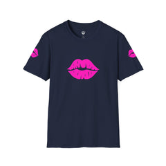 Kiss Lip Graphic Tee – Cute Unisex T-Shirt for Flirty Vibes, Perfect for Valentine's Day, Casual Outings, Gifts, Summer Fashion