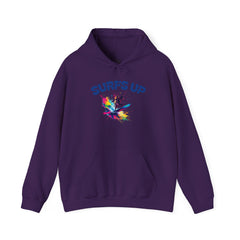 Surf's Up Unisex Heavy Blend Hooded Sweatshirt - Vibrant Beachwear for Surfers