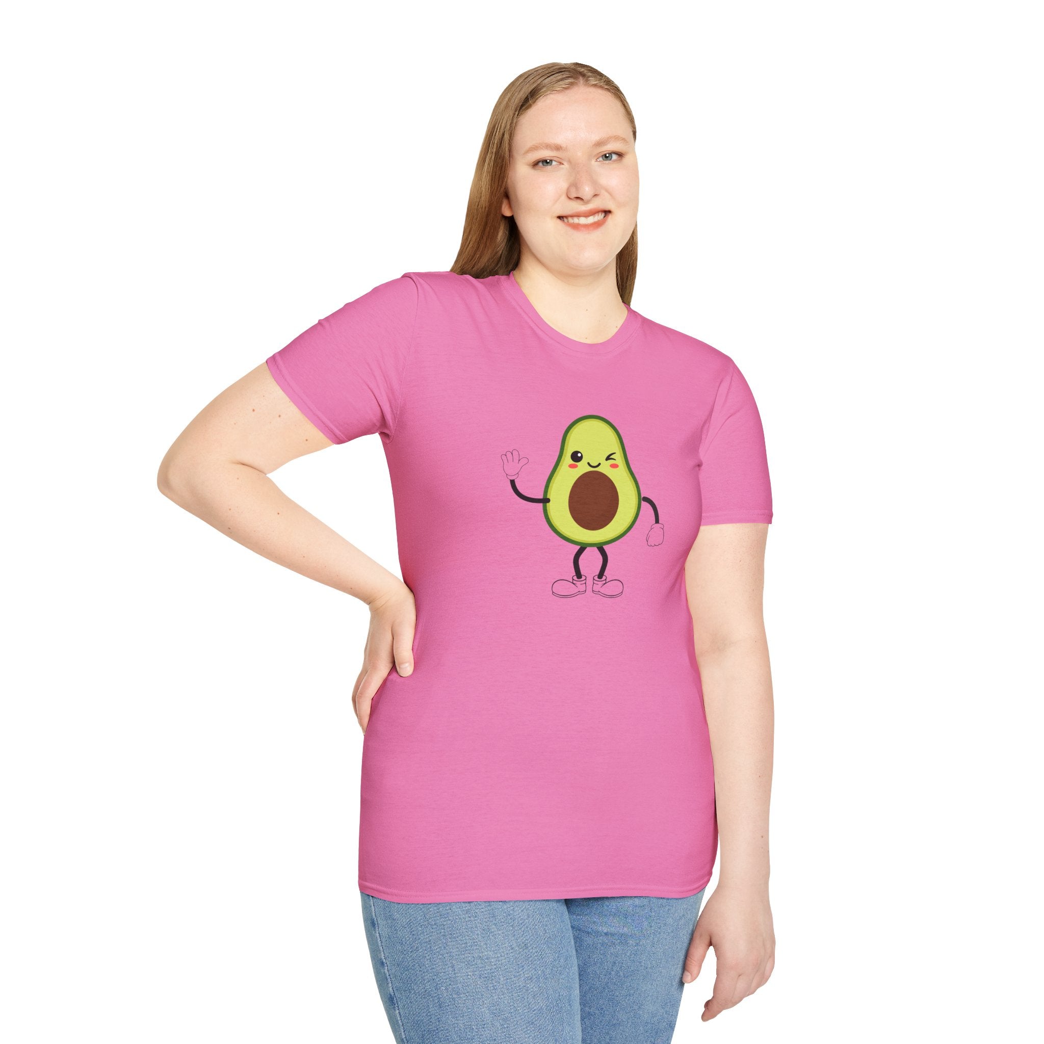 Cute Avocado Tee, Fun T-Shirt for Foodies, Gift for Friends, Cute Apparel, Casual Wear, Summer Outfit