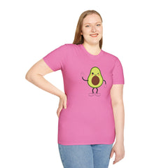 Cute Avocado Tee, Fun T-Shirt for Foodies, Gift for Friends, Cute Apparel, Casual Wear, Summer Outfit