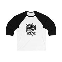 Motivational Baseball Tee for Dreamers, Unisex 3/4 Sleeve Shirt, Perfect for Sports, Gift for Friends, Inspirational Gift, Casual Wear