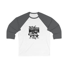 Motivational Baseball Tee for Dreamers, Unisex 3/4 Sleeve Shirt, Perfect for Sports, Gift for Friends, Inspirational Gift, Casual Wear