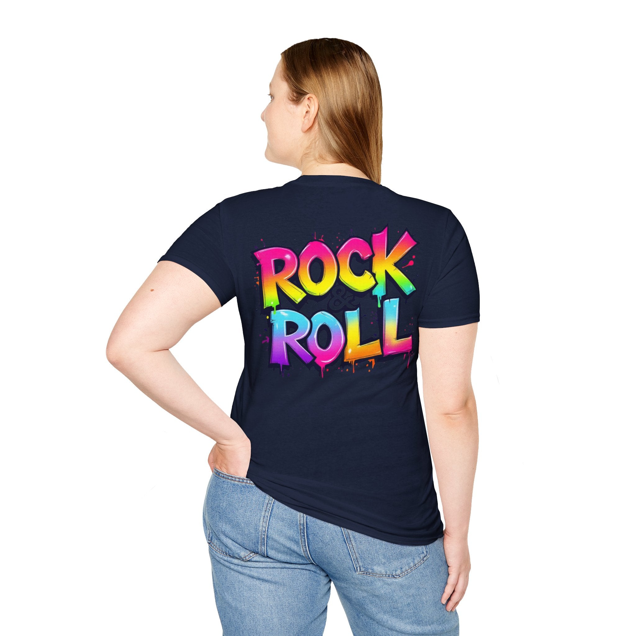 Colorful Rock & Roll Unisex T-Shirt, Vintage Music Tee, Festival Shirt, Gift for Music Lovers, Concert Apparel