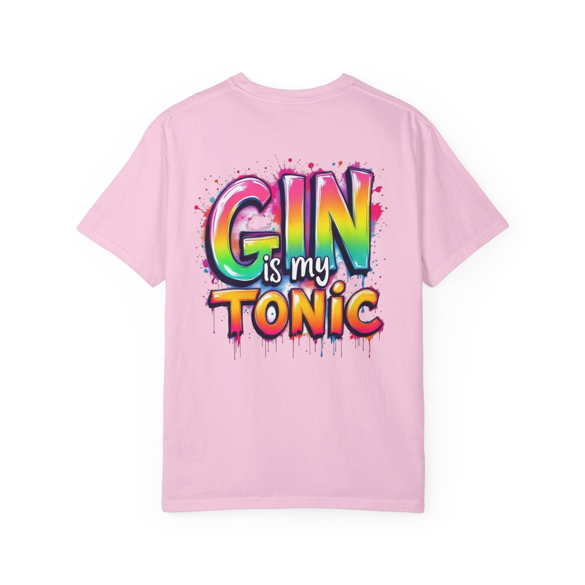 Gin is my Tonic Graphic T-Shirt, Unisex Vintage Tee, Perfect for Festivals, Beach Days, and Casual Wear, Gift for Sun Lovers