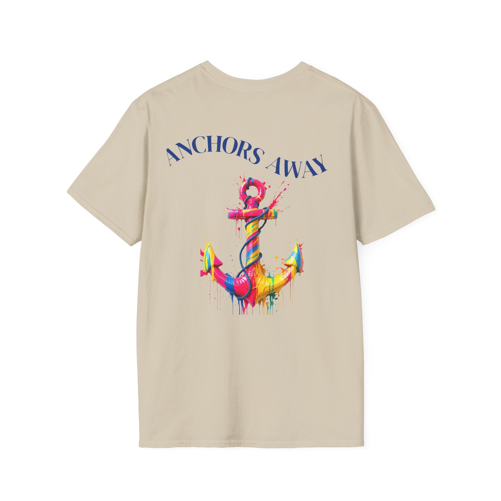 Colorful Anchor Design Unisex T-Shirt, Casual Tee, Nautical Gift, Beachwear, Summer Fashion, Gift for Sailors