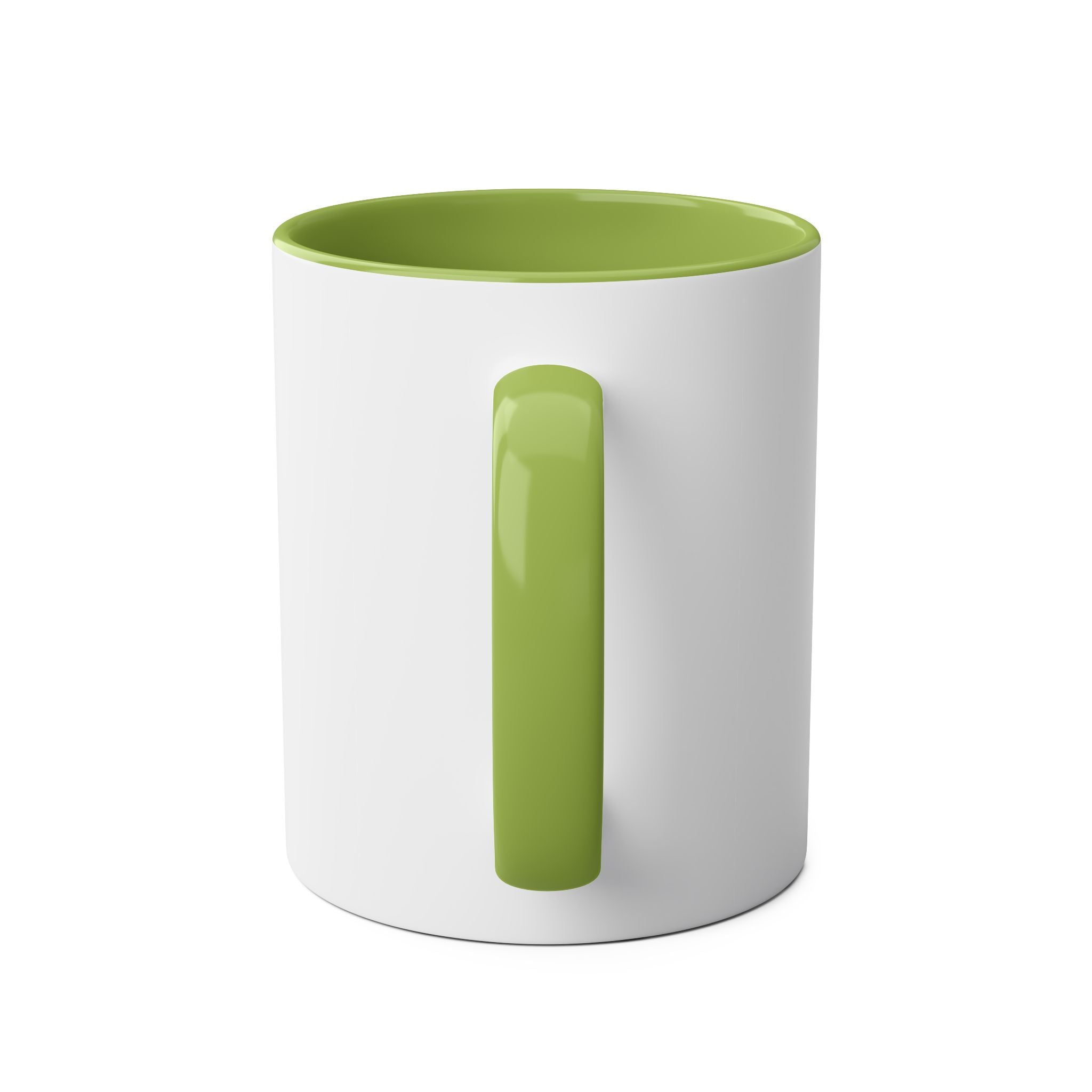 Colorful Love Coffee Mug - 11oz Two-Tone Mug for Valentine's Day & Everyday Joy