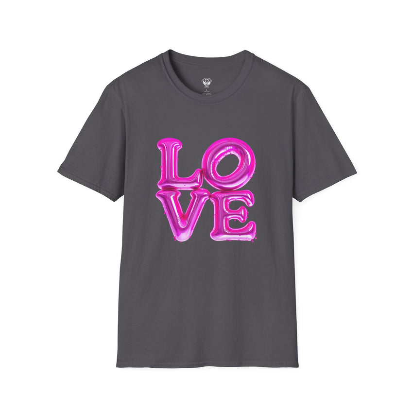 Love Balloon Graphic Unisex T-Shirt, Cute Couples Apparel, Valentine's Day Gift, Casual Wear, Trendy Gift Idea, Statement Tee