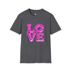 Love Balloon Graphic Unisex T-Shirt, Cute Couples Apparel, Valentine's Day Gift, Casual Wear, Trendy Gift Idea, Statement Tee