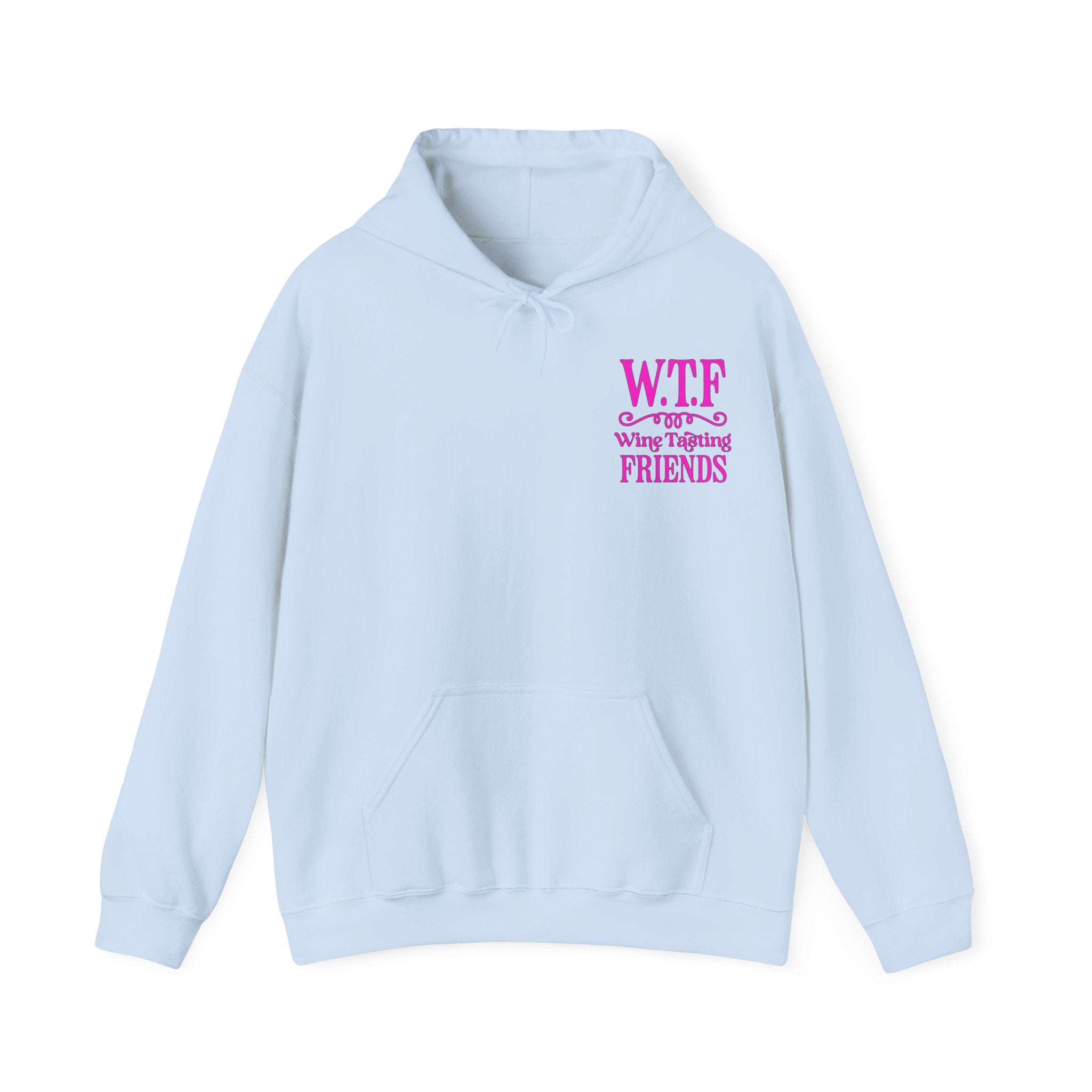 W.T.F. Wine Tasting Friends Hoodie - Unisex Heavy Blend Sweatshirt for Wine Lovers, Gift for Friends, Cozy Apparel for Tastings, Wine [...]
