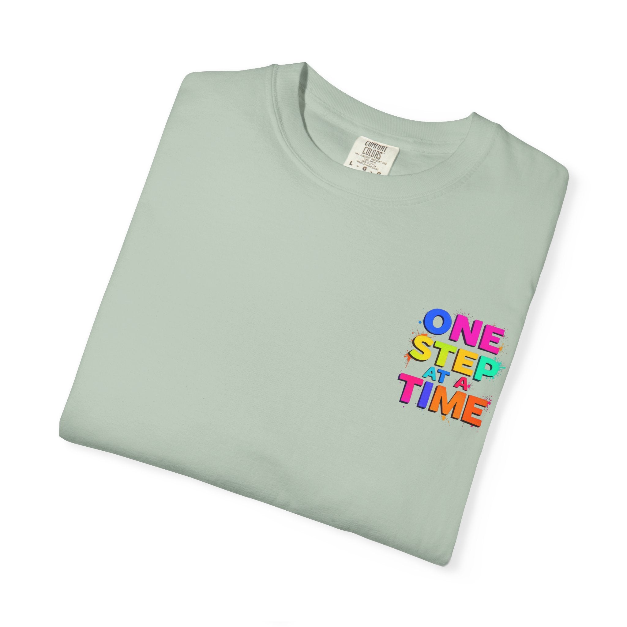 One Step at a Time Graphic T-Shirt, Unisex Vintage Tee, Perfect for Festivals, Beach Days, and Casual Wear, Gift for Sun Lovers