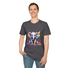 Cute Elephant Graphic T-Shirt, Fun Animal Tee, Gift for Animal Lovers, Casual Wear, Birthday, Eco-Friendly Cotton