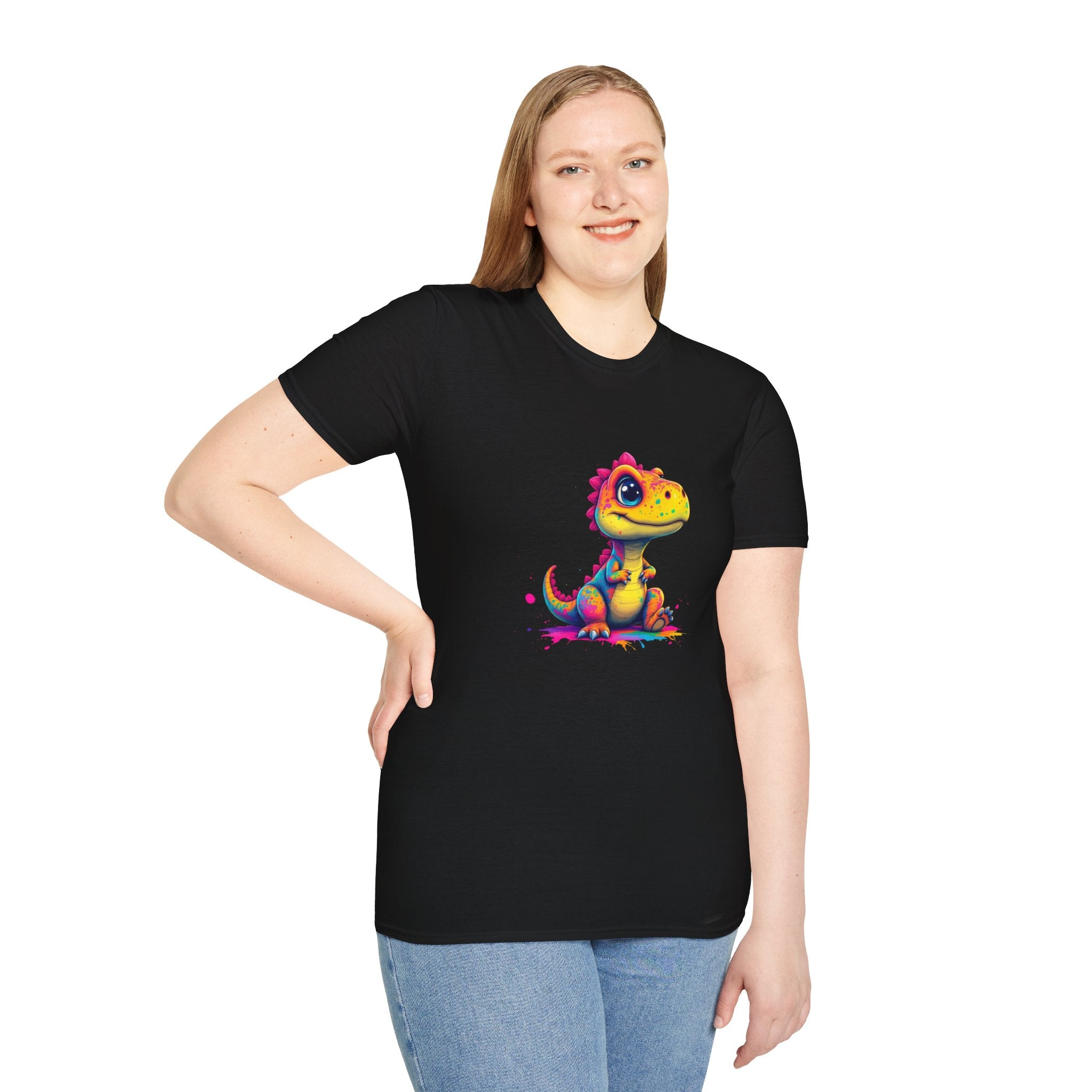 Cute Dinosaur T-Shirt, Fun Graphic Tee, Kids Birthday Gift, Dino Lover Apparel, Unisex Casual Wear