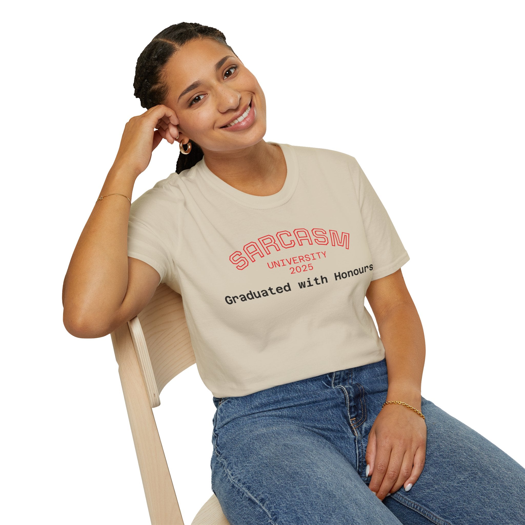 Funny Graduation T-Shirt, Sarcasm University Tee, Unisex Humor Shirt, Graduation Gift, Class of 2025 Apparel